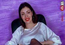 Sexy Secretary Miss Aura Finds Out You Have A Foot Fetish