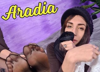 Dazzlingly Beautiful Aradia Tries On Different Pairs Of Hold-Ups