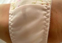 Moist, Darkened Panties Pressed On Faces Special