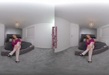 Siobhan Dress With White Glossy Tights