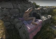 Hot Tattoo Babe Cherri Masturbating With Dildo In Ancient Ruins Rfo Risky Public