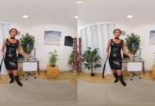 Natalia Forrest Black Latex Dress Demands Respect JOI