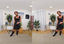 Natalia Forrest Black Latex Dress Demands Respect JOI