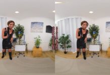 Natalia Forrest Black Latex Dress Demands Respect JOI