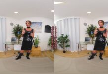 Natalia Forrest Black Latex Dress Demands Respect JOI