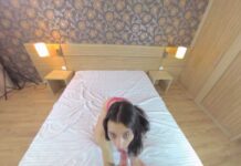 Huge mouth cumshot with sloppy cum play