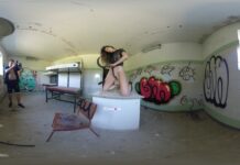 360VR Video Nude Fetish Photosession Backstage With Sascha