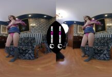 Teenager Style Nude Pohotosession Vr180 Backstage With Busty Girl Lina