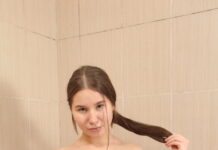 Amalia Davis is in the bath with a VR camera today showing off her huge boobs