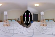 Adorable Sexy Model Josie Nude Photo Session Virtual Reality Backstage