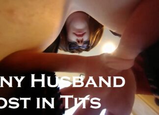 Tiny Husband Lost in Tits