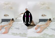 In Virtual 180vr 3d Video Teen Girl Jossi Poses Naked With Open Legs