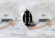 In Virtual 180vr 3d Video Teen Girl Jossi Poses Naked With Open Legs