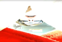 Unaware Giantess Tiny Man Hides in Tits