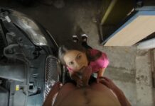 Gorgeous Car Repairman Serena Gomez