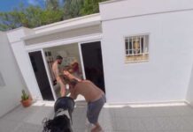 Fucking Cathy B on the Photo Shoot in Tenerife