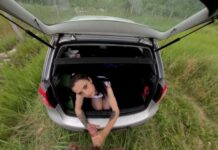 Pulled the Car in a Field For a Quick Fuck Missionary Style