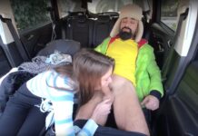 A Car Stop For Fuck And Creampie