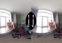 Tiffany Supermodel Nude Photo Session Backstage VR180