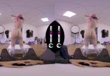 Virtual Reality Nude Lapdance Video With Pink Hair Girl Lilly