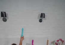 Sexy Russian models Hazel Grace and Tita Fox get naked in lesbian show in VR