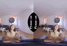 Virtual Reality Nude Striptease With Lady In Red Polina