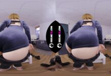 Redhead Big Tits Teen Lilly Mays Virtual Reality Striptease