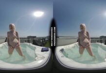 Penthouse Rooftop Jacuzzi Hot Ingrida Smoking And Masturbating In The Sun