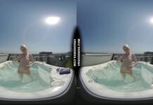 Penthouse Rooftop Jacuzzi Hot Ingrida Smoking And Masturbating In The Sun