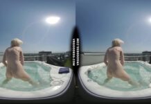 Penthouse Rooftop Jacuzzi Hot Ingrida Smoking And Masturbating In The Sun