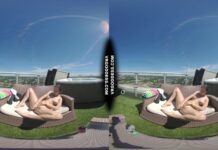 Sunny Afternoon Rooftop Dildo Masturbation College Girl Rosanna