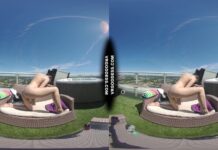 Sunny Afternoon Rooftop Dildo Masturbation College Girl Rosanna