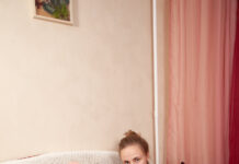 Sexy Russian Miss Lassie shows off her perfect tits then masturbates in VR