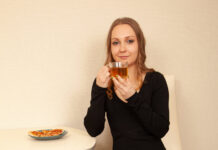 Russian blonde babe and sexy VR model Nika masturbates for us