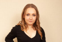 Russian blonde babe and sexy VR model Nika masturbates for us