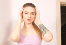 Iris is tall and has perfect tits and a hot meaty pussy she plays with in VR