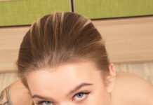 Iris is tall and has perfect tits and a hot meaty pussy she plays with in VR