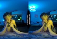 Brille Giving Sexy Striptease Lapdance With Pussy Licking Dildo For Ingrida Pov