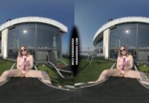 Diana Rooftop Masturbating While Sunbathing Oiling Her Huge Double D Tits Then Hitachi Orgasm
