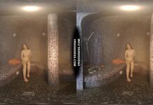 Pretty Teen Lika Masturbating With A Fetish Dildo In The Sauna Steam Room