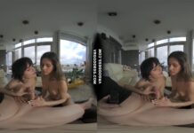 Big Bob Sofie With Josie Giving Me Between The Scenes Handjob Cum On Tits Pov