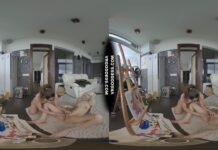 Creative Porn Hot Teens Miss Pussycat Painting Canvas And Naked Bodies With Poppy Fingering