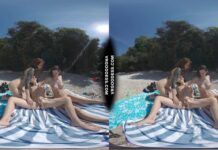 3 Babes On Nude European Beach Mini Lesbian Outdoor Vacation Orgy Matty Cheri Rebeka Ruby