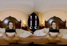 VR180 Trinity Free Tries To Catch A Real Orgasm But She Is Too Excited