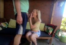 Schwangere Blondine Fickt Fremd!