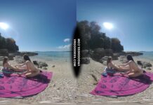 Sunny Beach Afternoon Nude Sunbathing And Searching For Shells On Vacation With Matty Josie