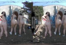 On Vacation With Matty Cheri Rebeka Ruby Nude In Public Painting Graffiti And Dancing