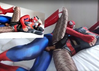 Nora Fox Fishnet Tan shinny