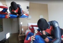 Nora Fox Fishnet Tan shinny