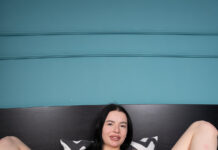 Martina Puts Her Big Lips To Good Use Sucking A Massive Dildo